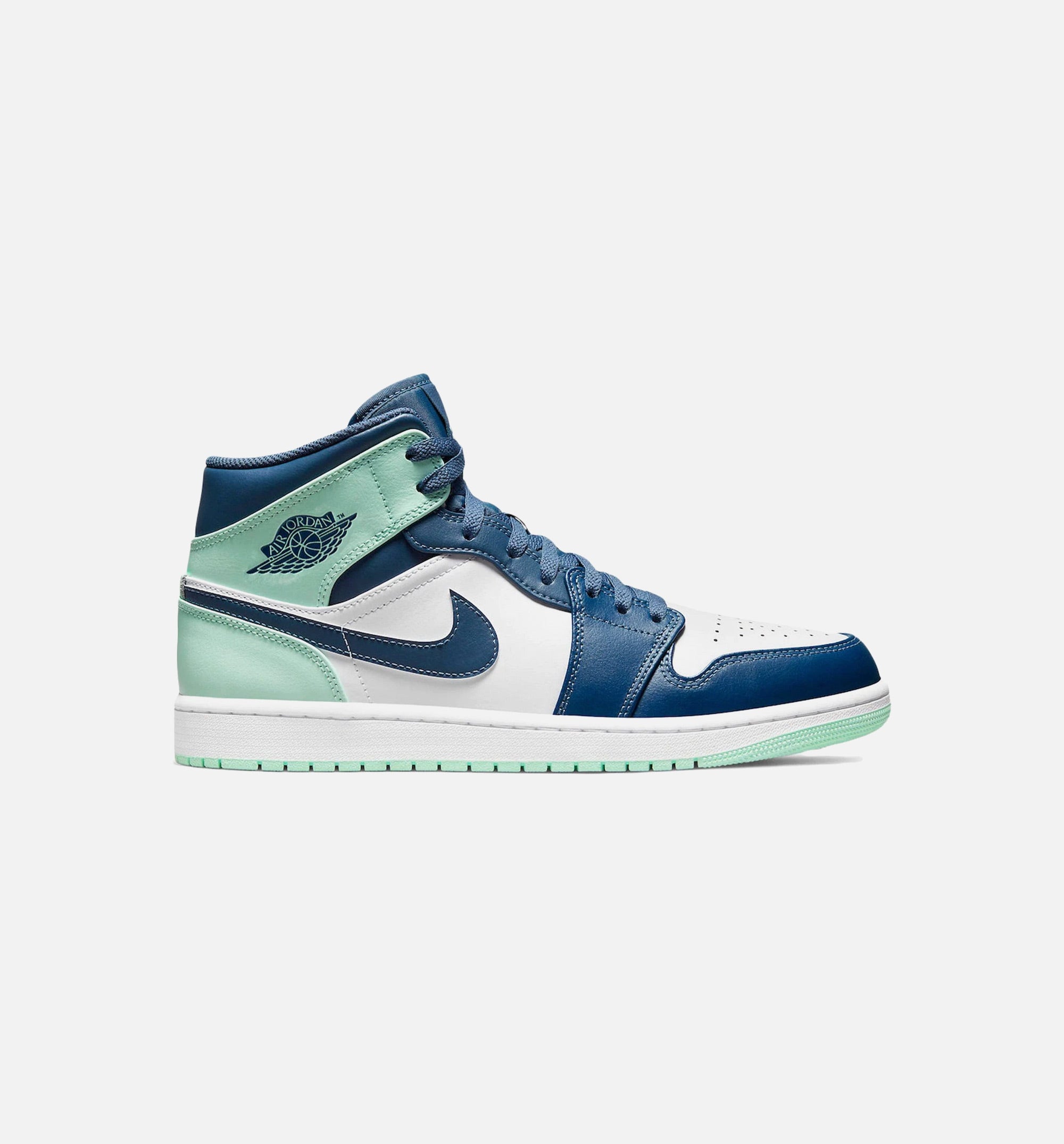 Air Jordan 1 Mid Blue Mint Mens Lifestyle Shoe - Navy Blue/Mint Free Shipping、mySite、dreamappss