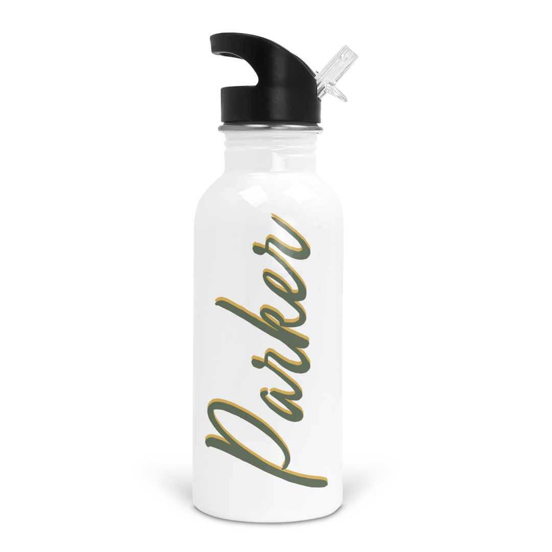  Forest & Sunshine Script Personalized Kids Water Bottle、mySite、layawaytickets