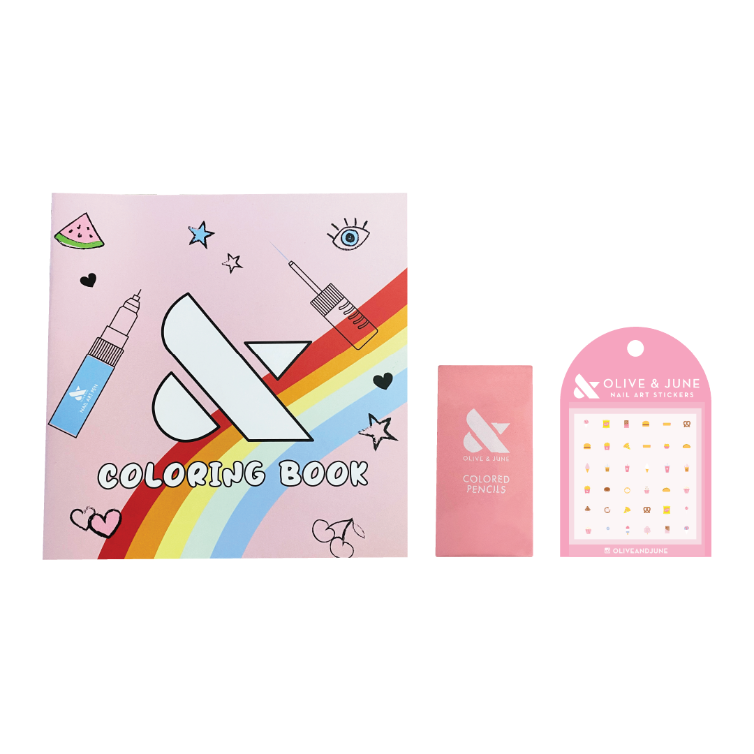 Coloring Book + Coloring Pencils + Snack Time Stickers、mySite、solidvoid