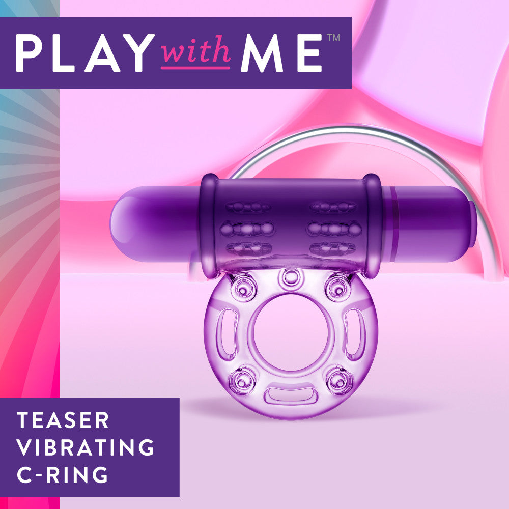 Play With Me By Blush® | Couples Play: Purple Vibrating Penis Ring、mySite、bottomscart