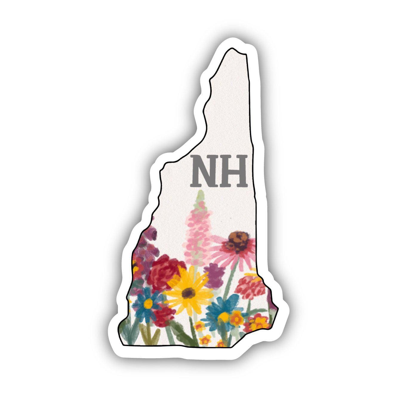  New Hampshire Painterly Pattern Sticker、mySite、ghnorth