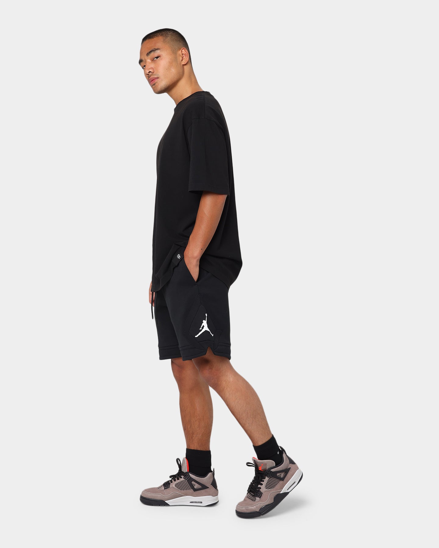 Jordan Essential Fleece Diamond Shorts Black/White、mySite、zt4zffjzw