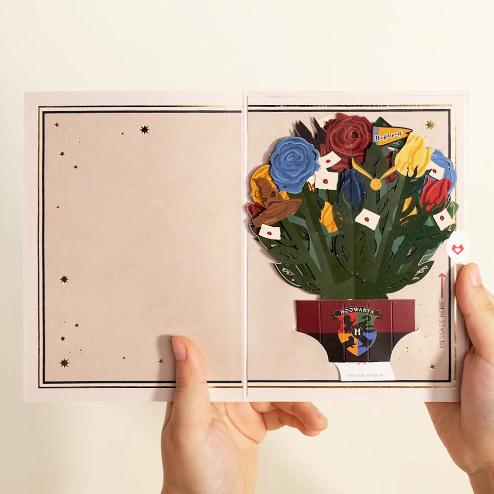 Harry Potter™ Spellbinding Birthday Card with Mini Bouquet、mySite、solidvoid