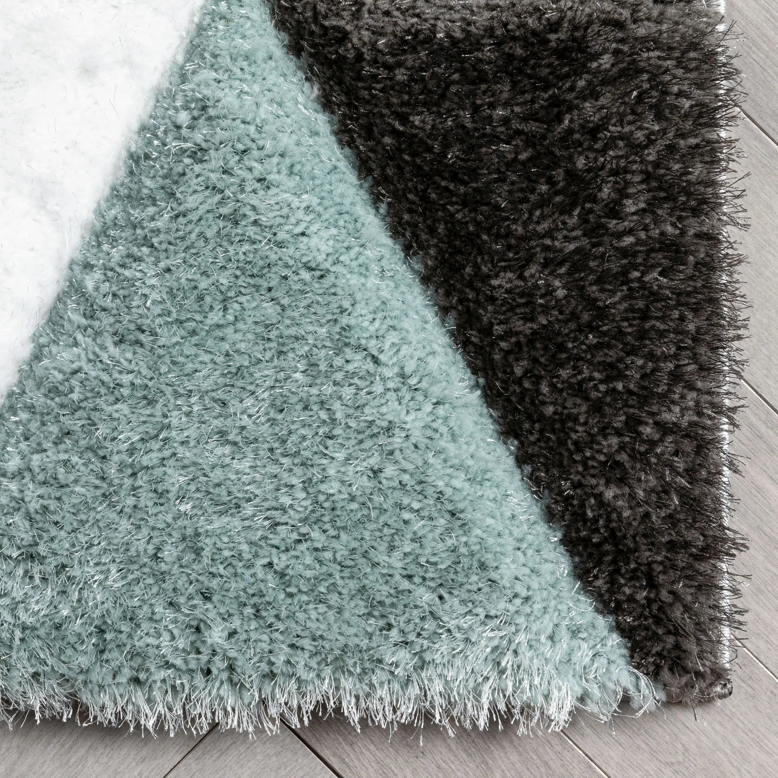 Holland Modern Geometric Light Blue 3D Textured Thick & Soft Shag Rug、mySite、gigharbornorthrealestate