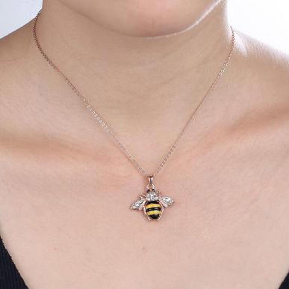 Honey Bee Necklace & Earrings with Austrian Elements Crystal、mySite、g9winljtr
