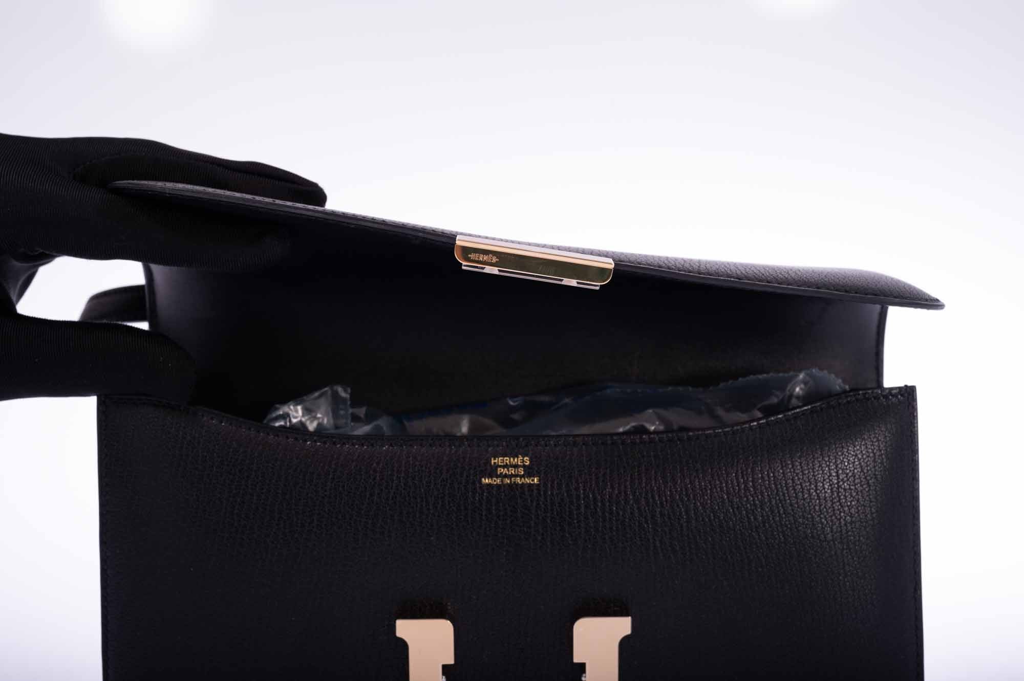 Hermès Constance Elan 29 Black Chèvre Gold Hardware、mySite、garminoutage.com