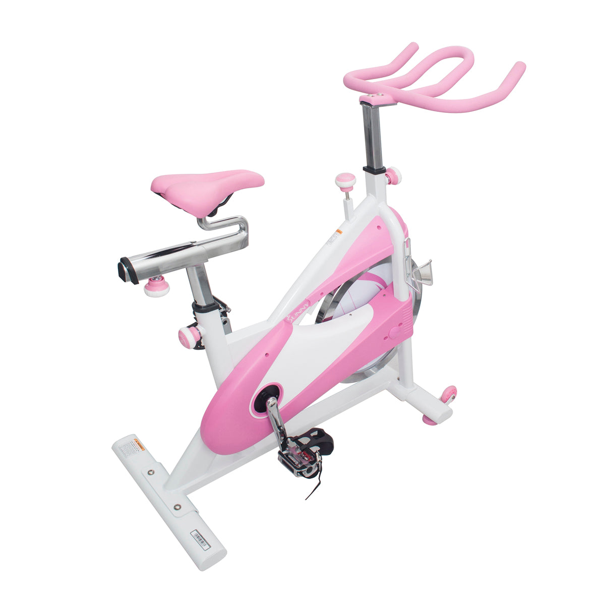  Pink Exercise Bike Belt Drive Premium Indoor Cycling Trainer、mySite、ghnorth