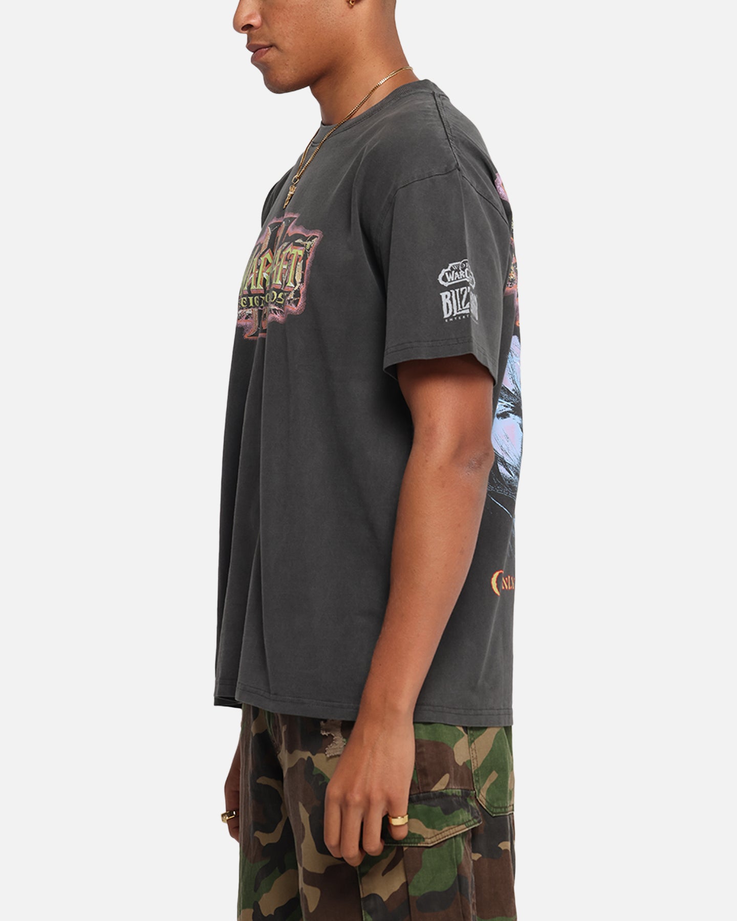 American Thrift X Warcraft: Reign Of Chaos Heavy T-Shirt Black Wash、mySite、zt4zffjzw