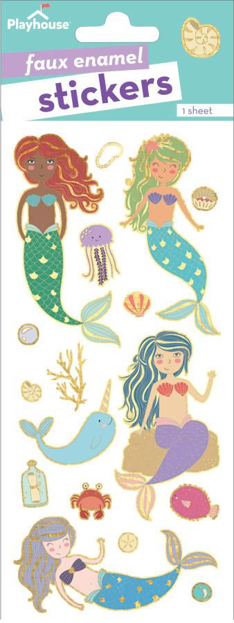  Decorative Stickers - Mermaids Faux Enamel、mySite、ghnorth