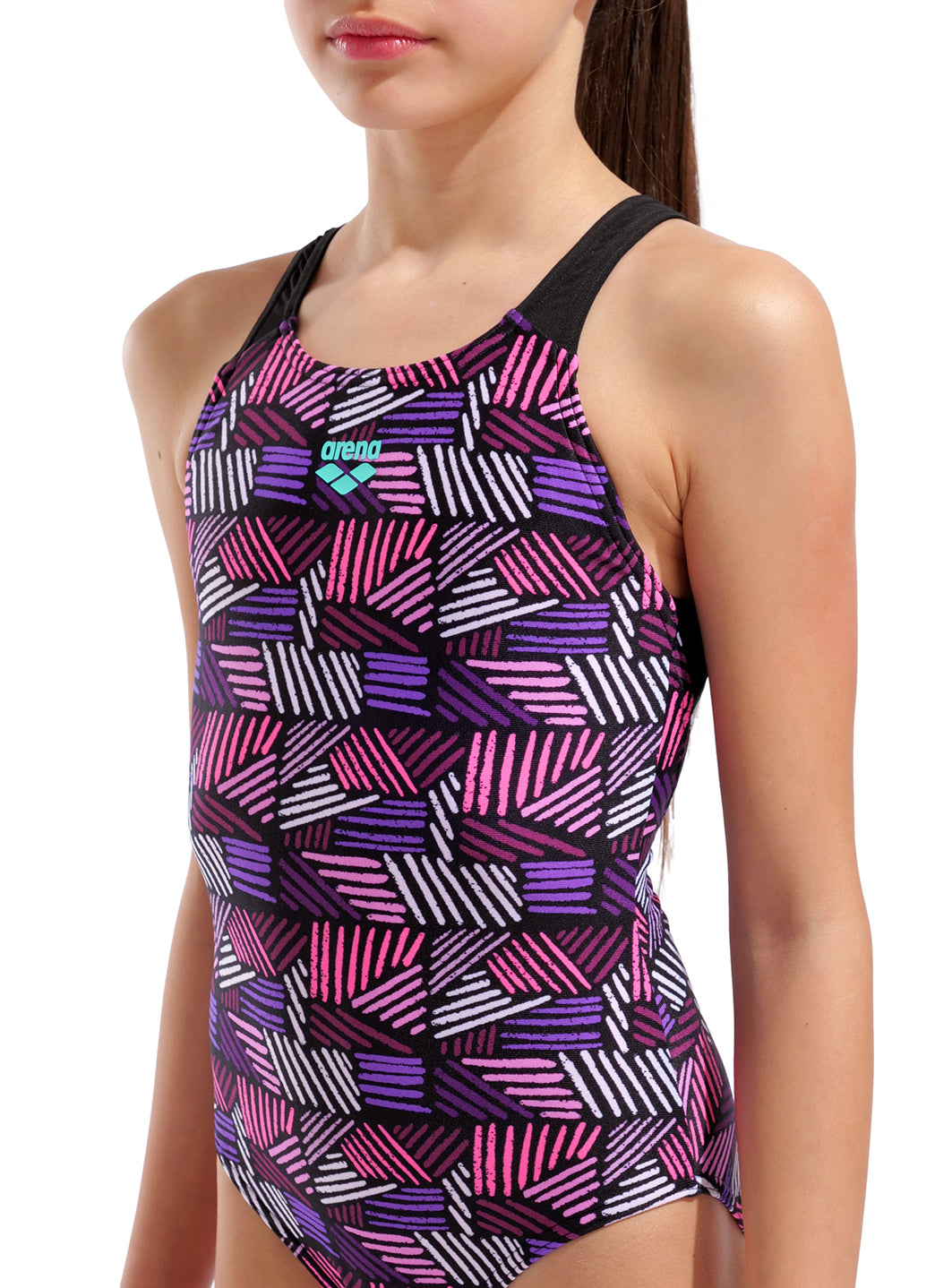 Arena Girls' Candies Pro Back One Piece Swimsuit (Little Kid, Big Kid)、mySite、noshort
