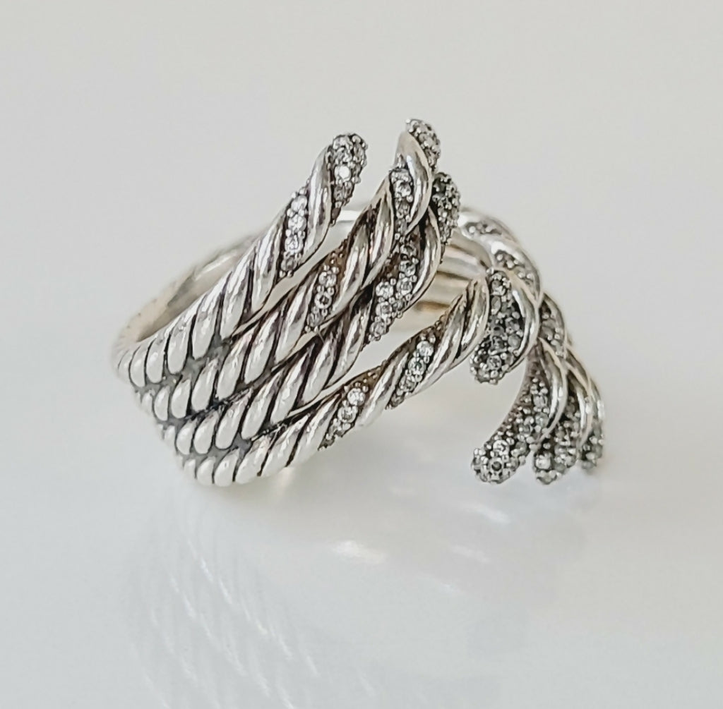 David Yurman Willow Open Four Row Ring 鈥?Diamonds、mySite、hinf8tx79