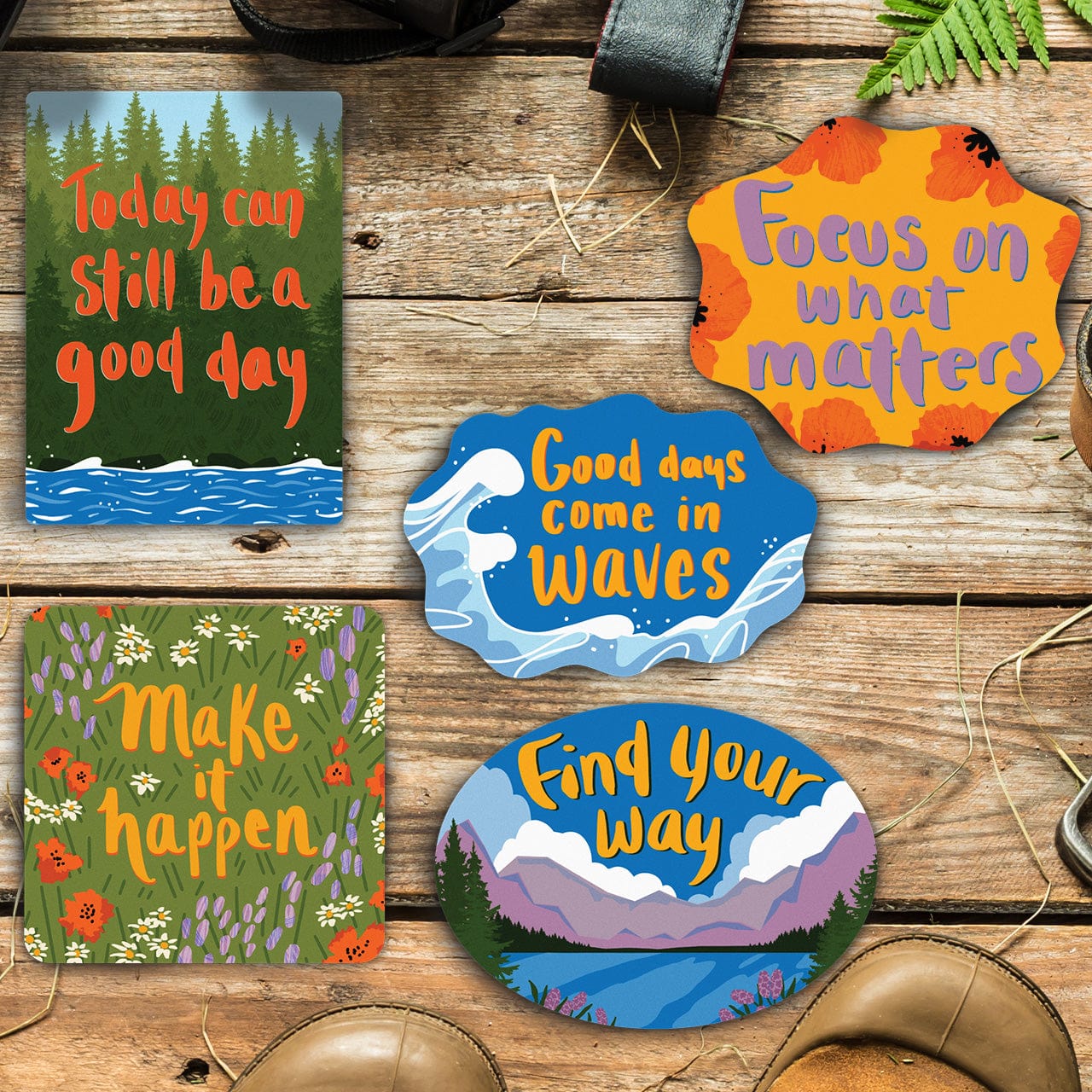  Find Your Way Stickers - 5 Pack、mySite、ghnorth