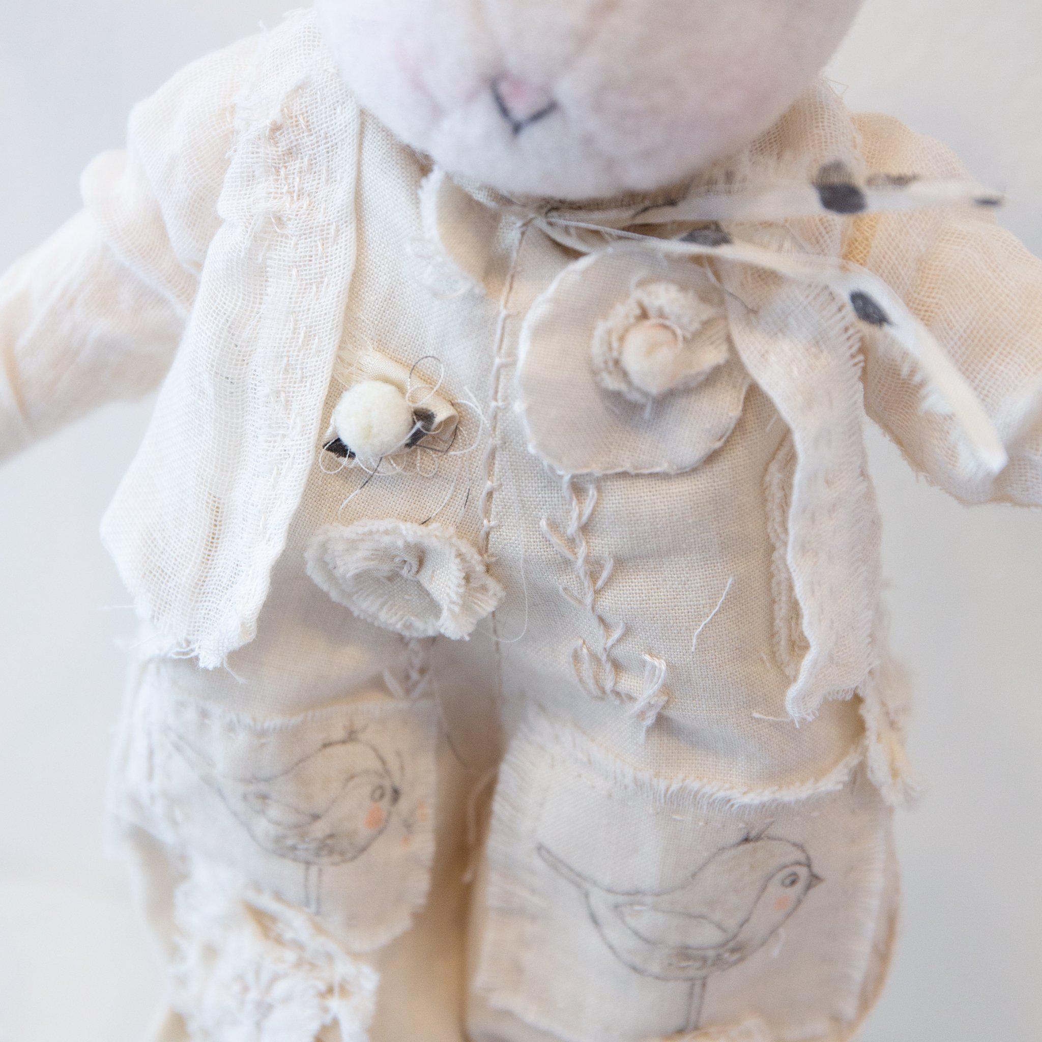 RETIRED - Hutch Studio Original - Ella Tweet - One of A Kind Bunny、mySite、g9winljtr