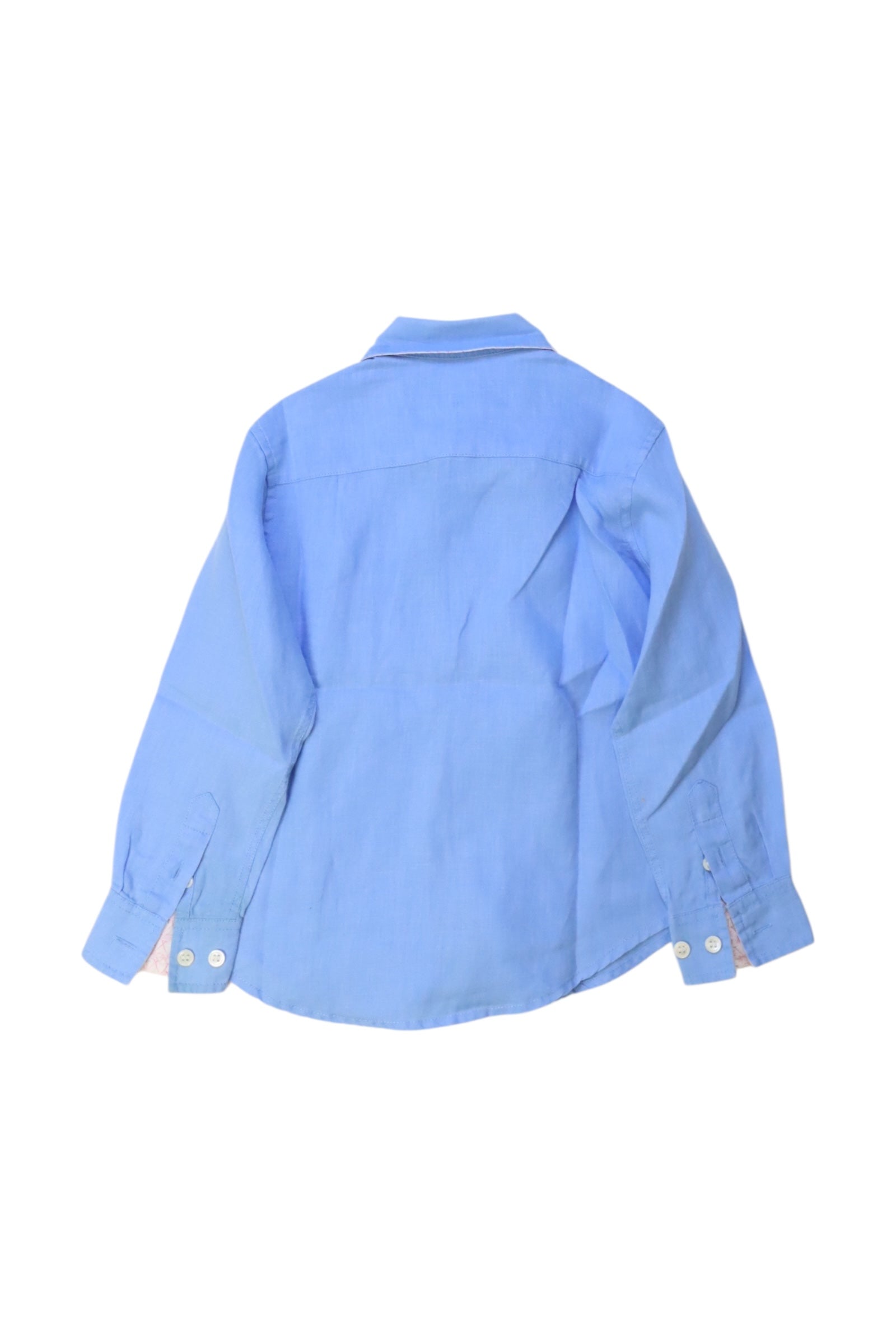 Pink House Mustique Linen Long Sleeve Shirt, Size 4T、mySite、g9winljtr