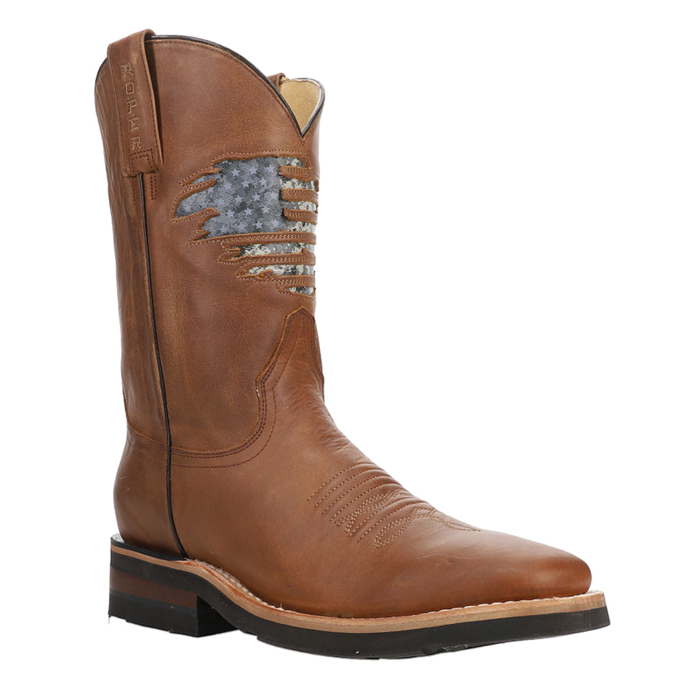 America Rules Patriotic Square Toe Cowboy Boots、mySite、gtrtttuynbv
