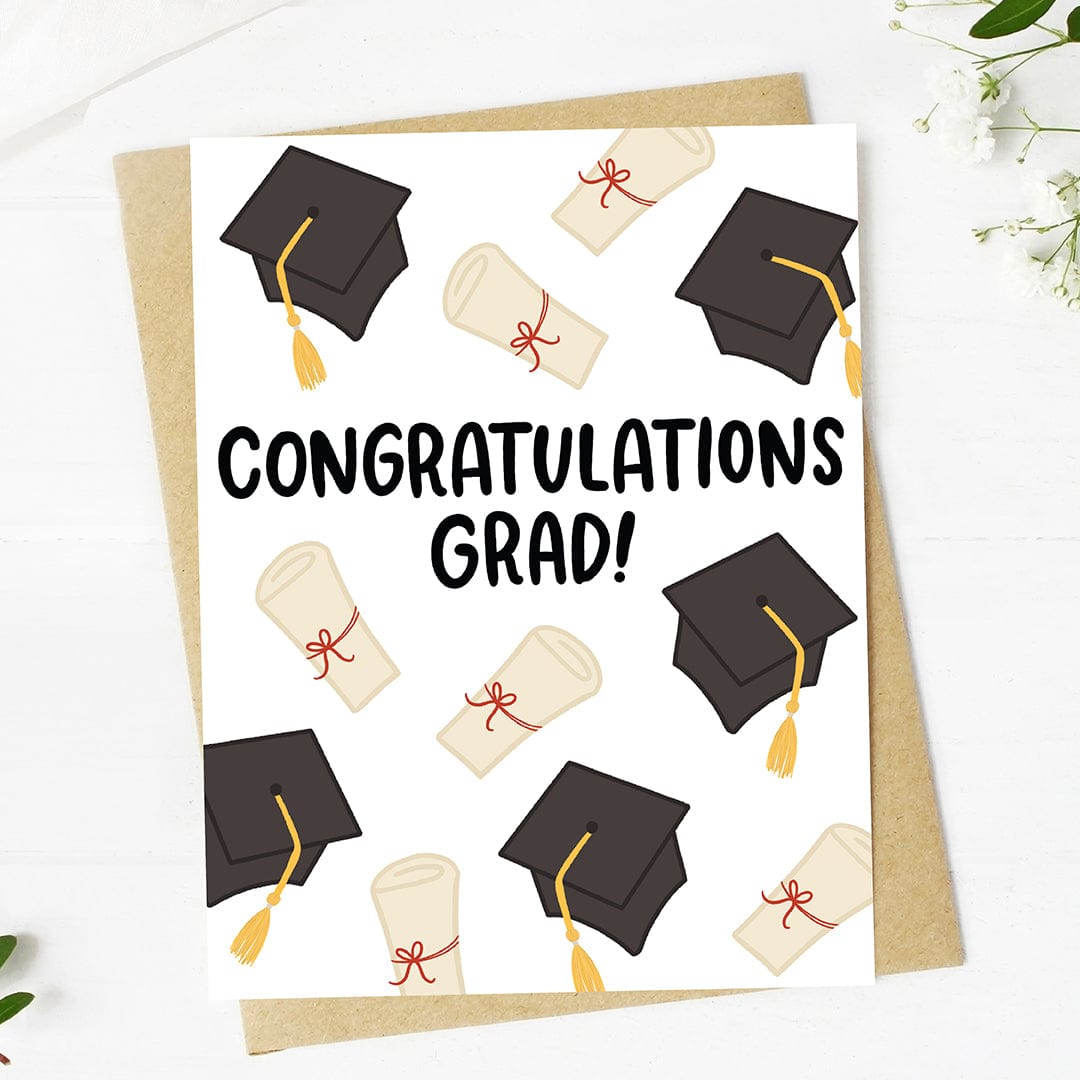  Congratulations Grad! Graduation Cap Diploma Card、mySite、elrpsem3k