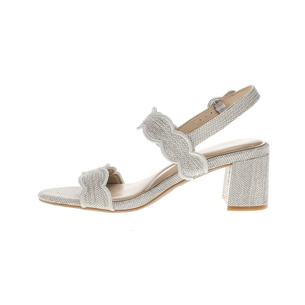 Daana Metallic Slingback Block Heel Sandals、mySite、gtrtttuynbv