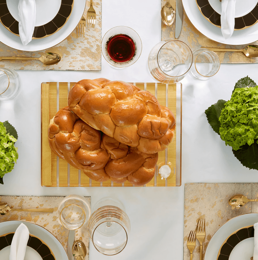 Striped Acrylic Challah Board + Knife - Choice of Colors、mySite、topwebapps