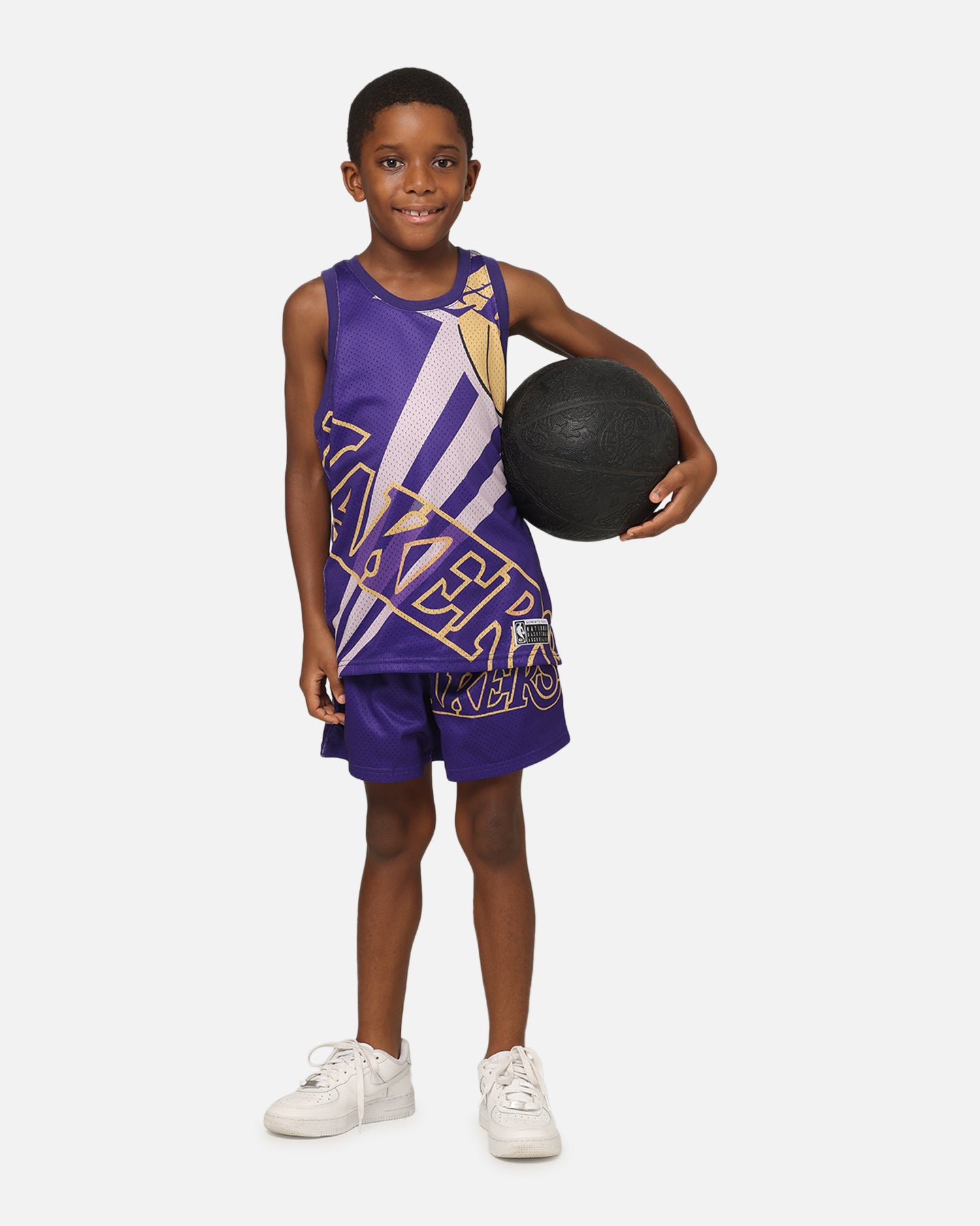 NBA Kids' Los Angeles Lakers Hedley Mesh Shorts Purple、mySite、zt4zffjzw