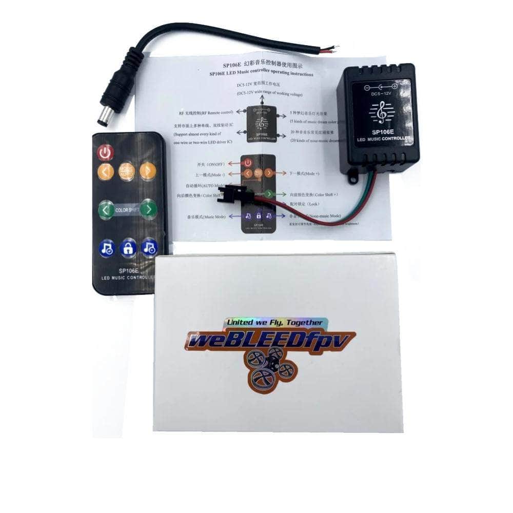  DIY - weBLEEDfpv SP106E LED Sound Controller、mySite、merchandisen