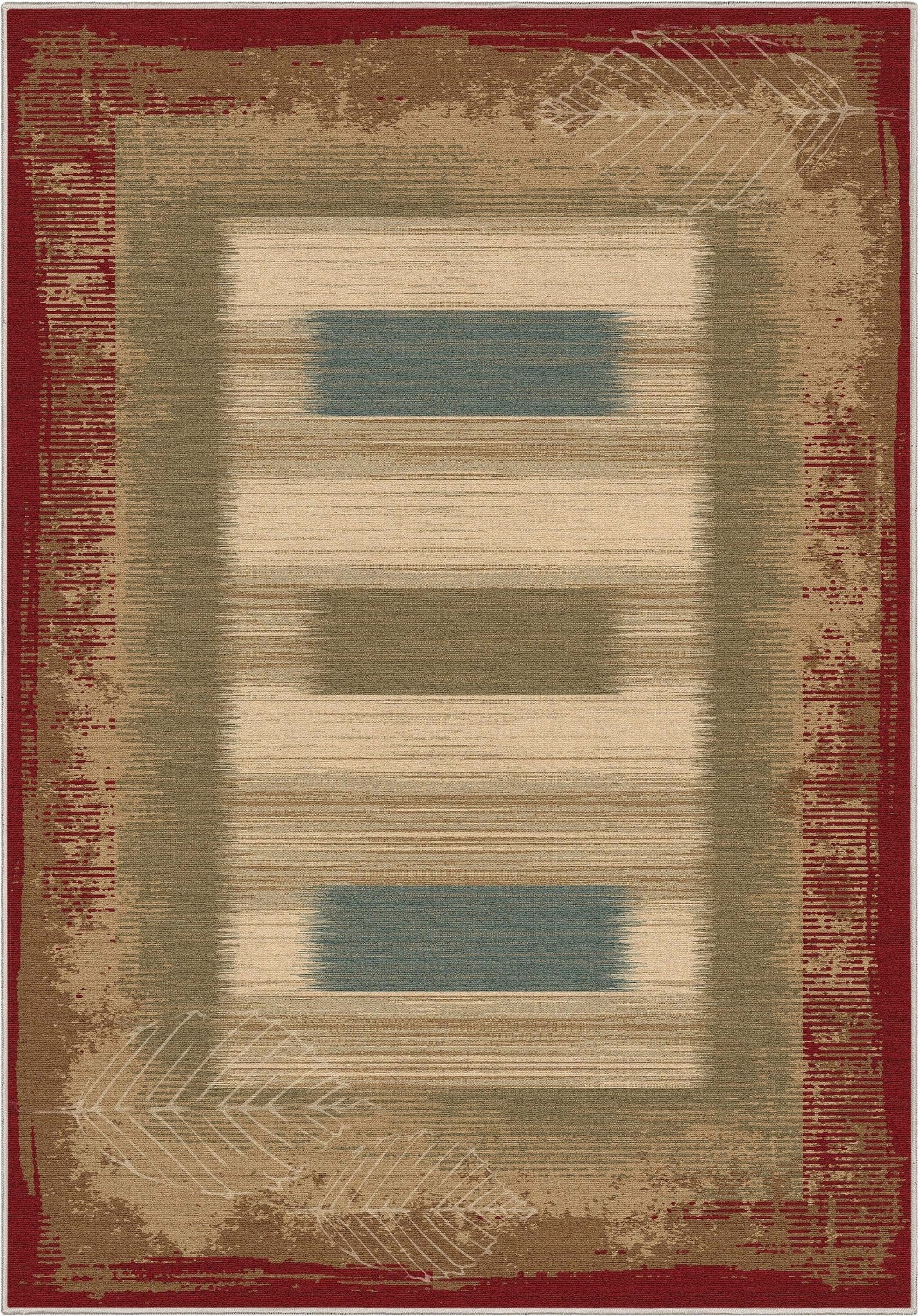 Modern Border Flat-Weave Rug Perfect for High-Traffic Areas、mySite、gigharbornorthrealestate