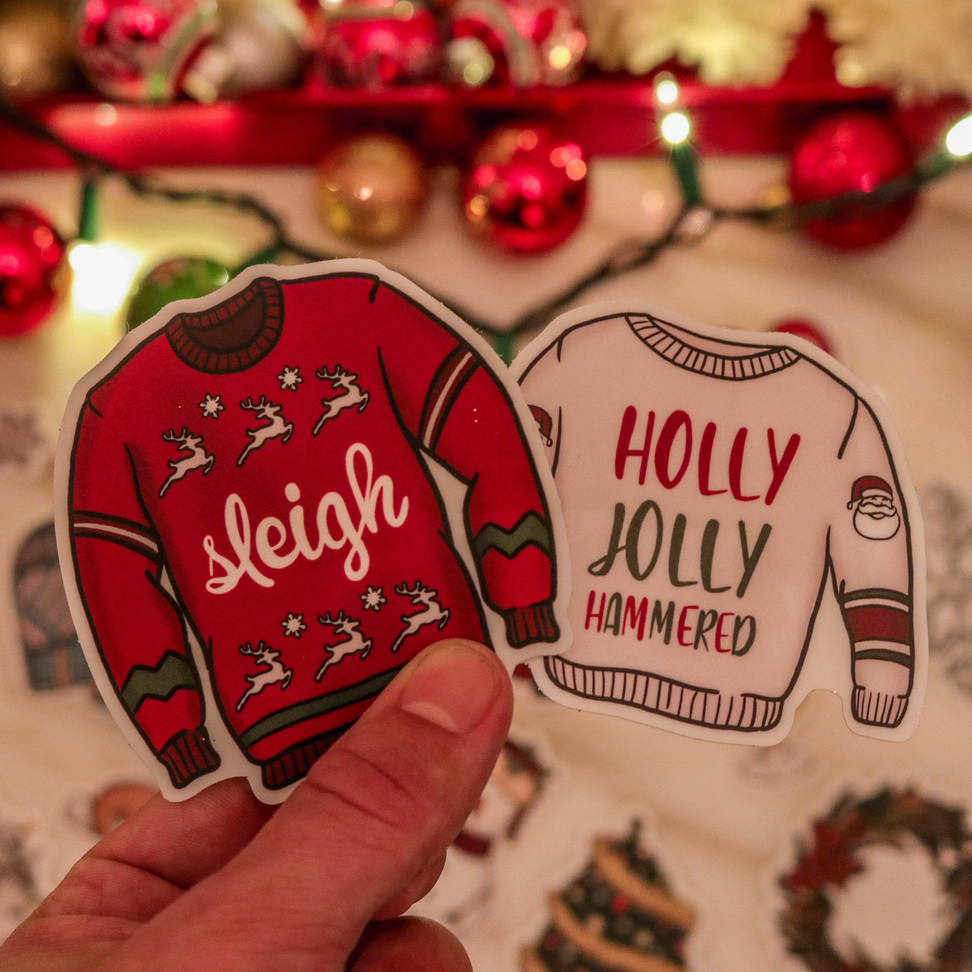  Ugly Holiday Sweater Sticker 8 Pack、mySite、elrpsem3k