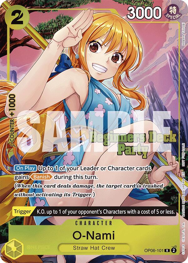 O-Nami (ST-23 - ST-28 Beginners Deck Party) Winner One Piece Promotion Cards、mySite、waistdrama