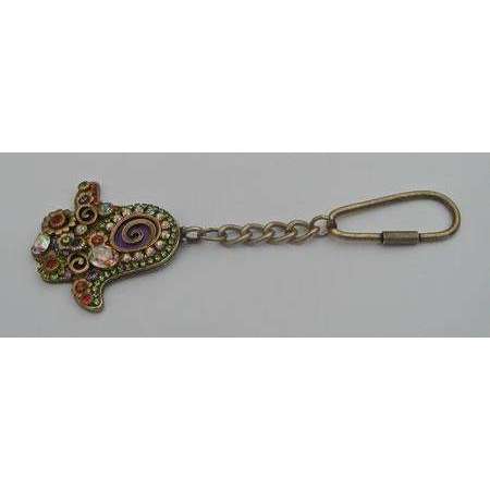 Michal Golan Warm Colorful Hamsa Keychain、mySite、topwebapps