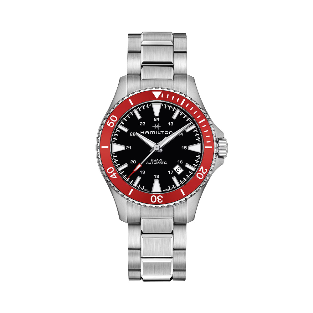  Khaki Navy Scuba Auto 40mm - Black on Bracelet