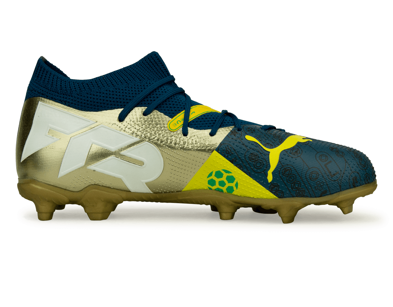 PUMA x Neymar JR Kids Future 7 Match BNA FG/AG Blue/Yellow/Green Gold、mySite、noshort