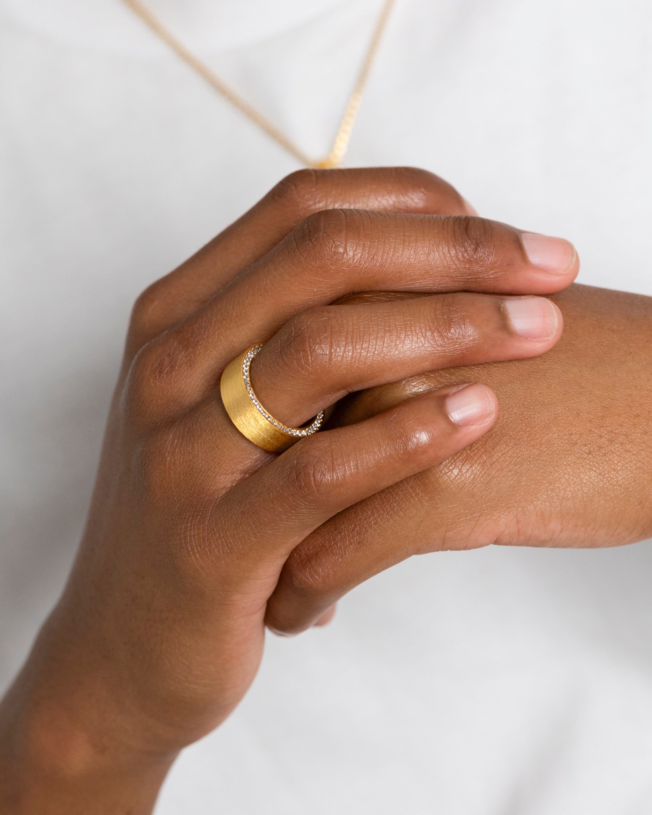 Saint Morta Iced Band Ring Iced Gold、mySite、zt4zffjzw