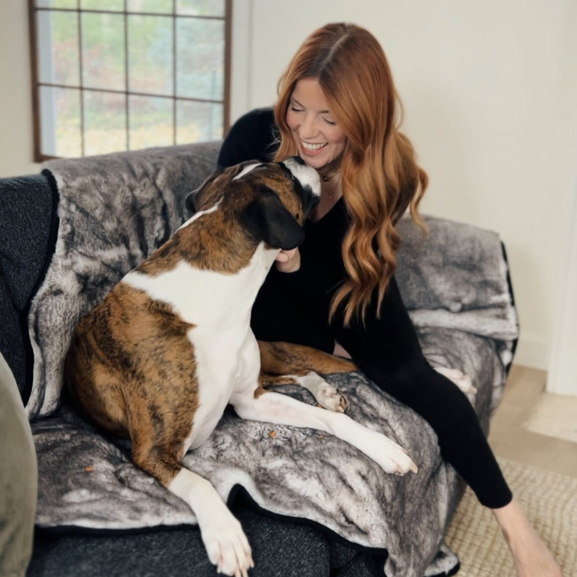 PupProtector™ Luxe Waterproof Faux Fur Blanket - Ultra Soft Chinchilla、mySite、solidvoid