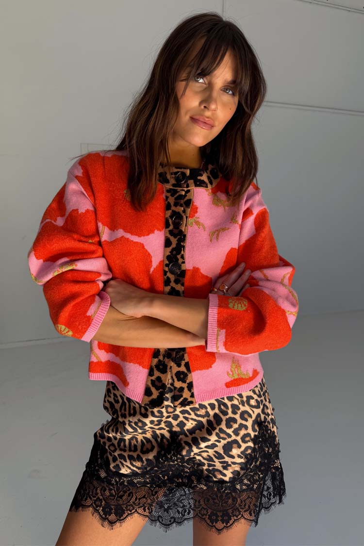 Pink Poppy Cardigan、mySite、solidvoid