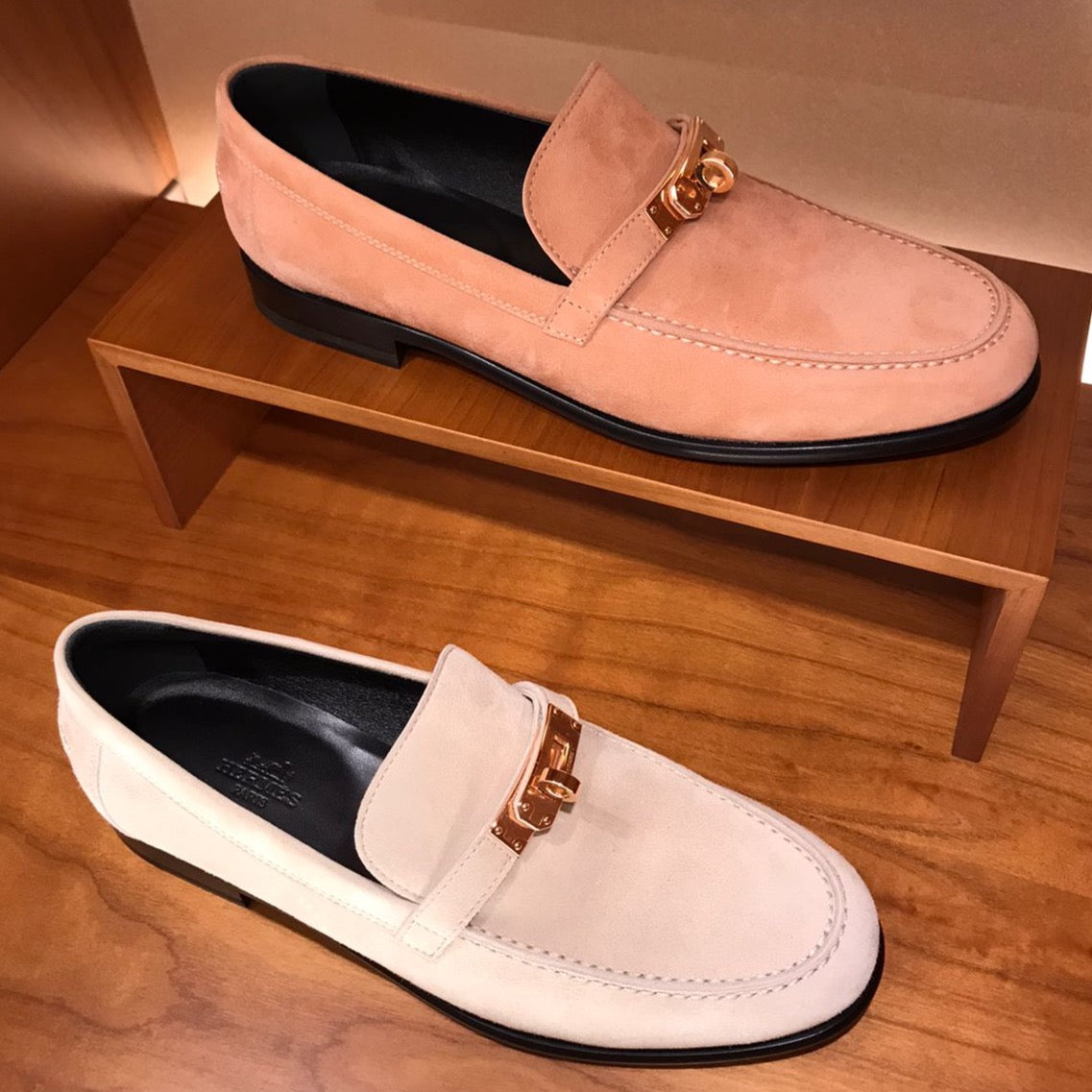 Hermes Destin loafers in beige、mySite、garminoutage.com