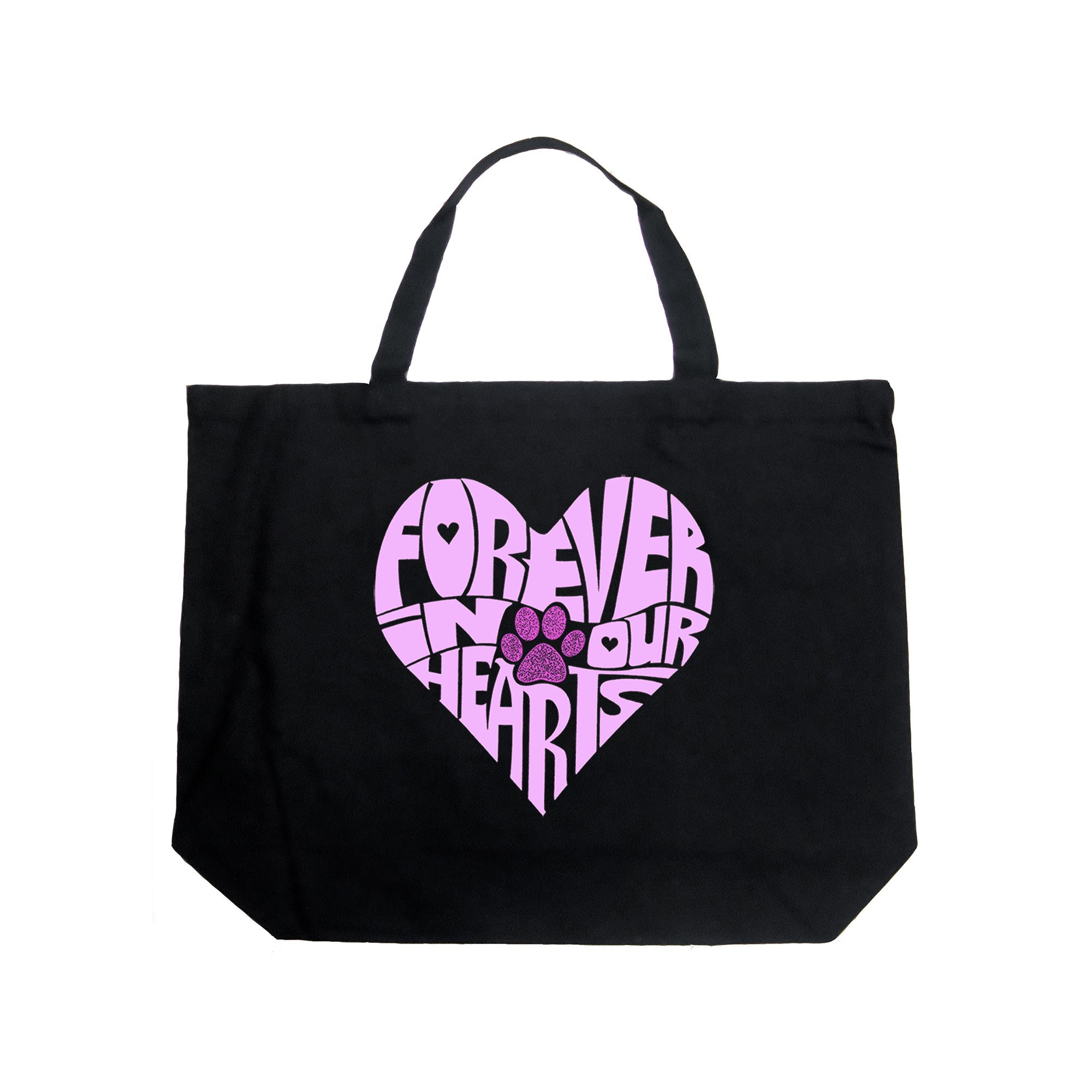 Forever In Our Hearts - Large Word Art Tote Bag、mySite、camillekostekn