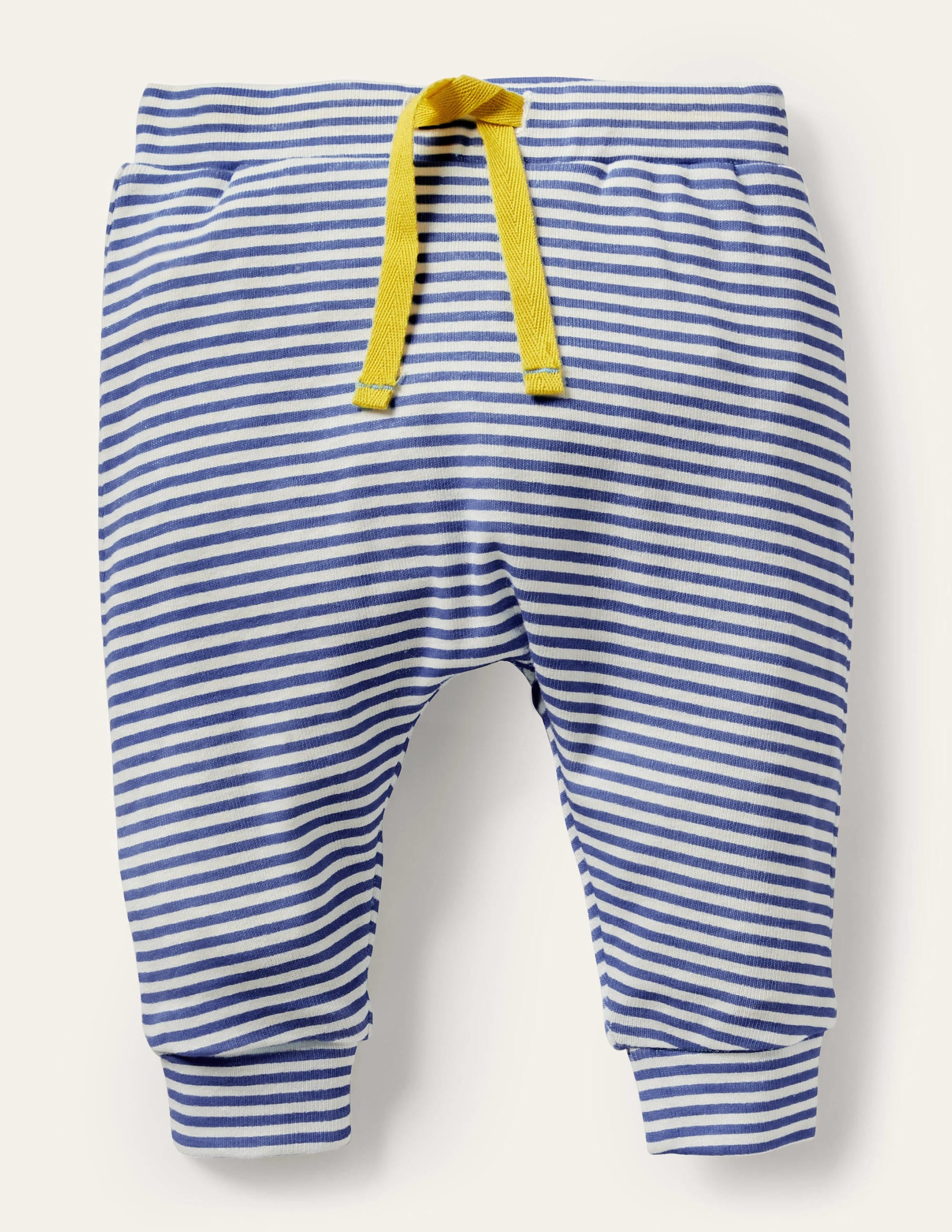  GOTS Organic Newborn Trousers-Ivory/Starboard Blue、mySite、ashleygrahame