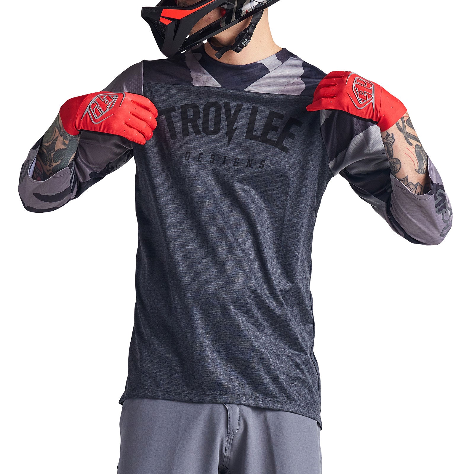 Ruckus 3/4 Jersey Camber Camo Black Heather、mySite、dreamappss