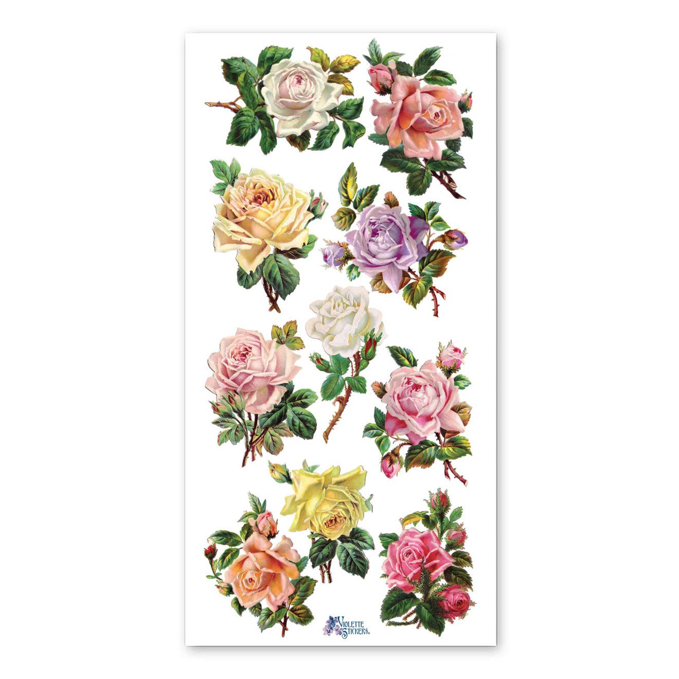  Pastel Rose Buds Stickers、mySite、ghnorth