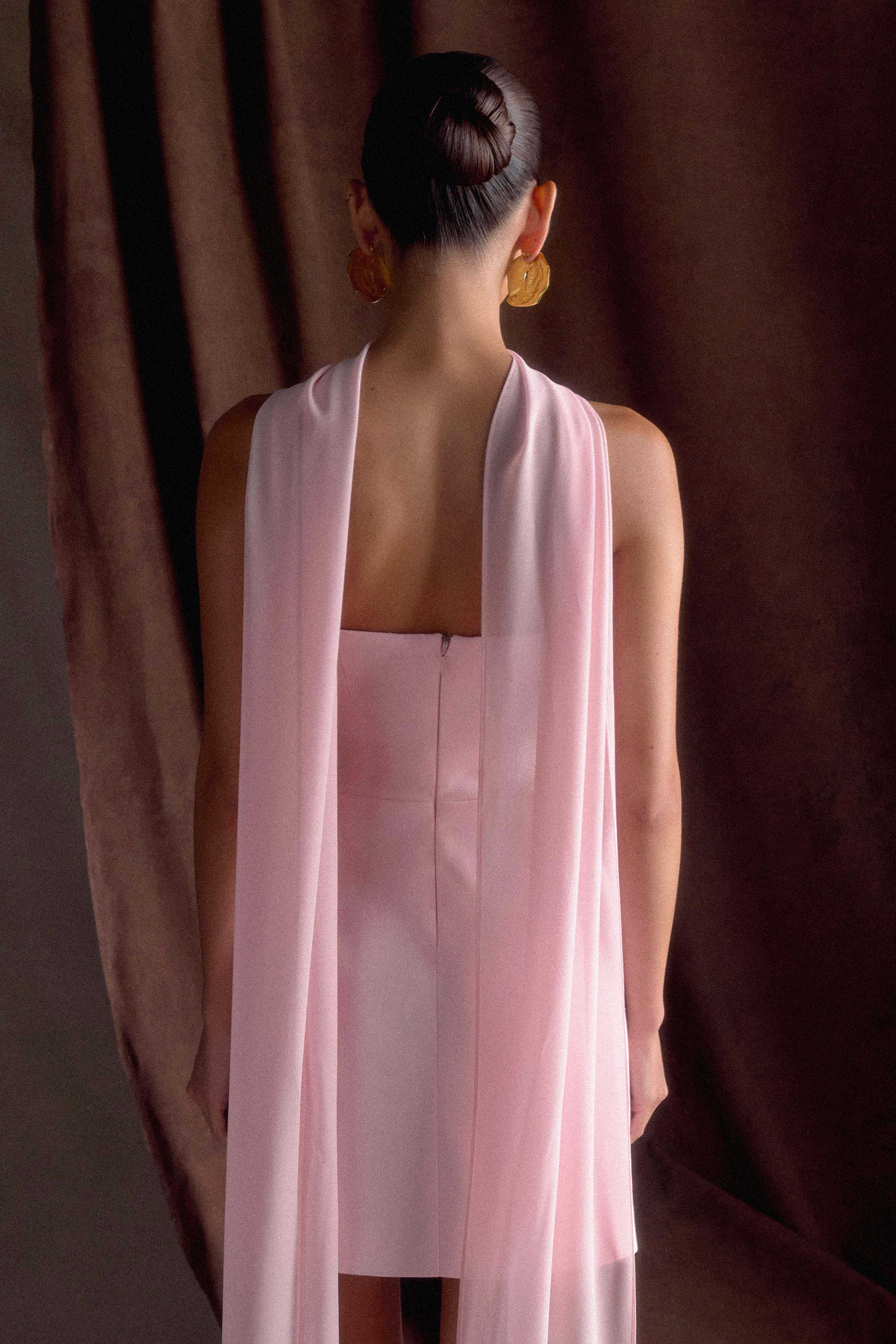 Orellia Strapless Suiting Mini Dress - Soft Pink、mySite、solidvoid