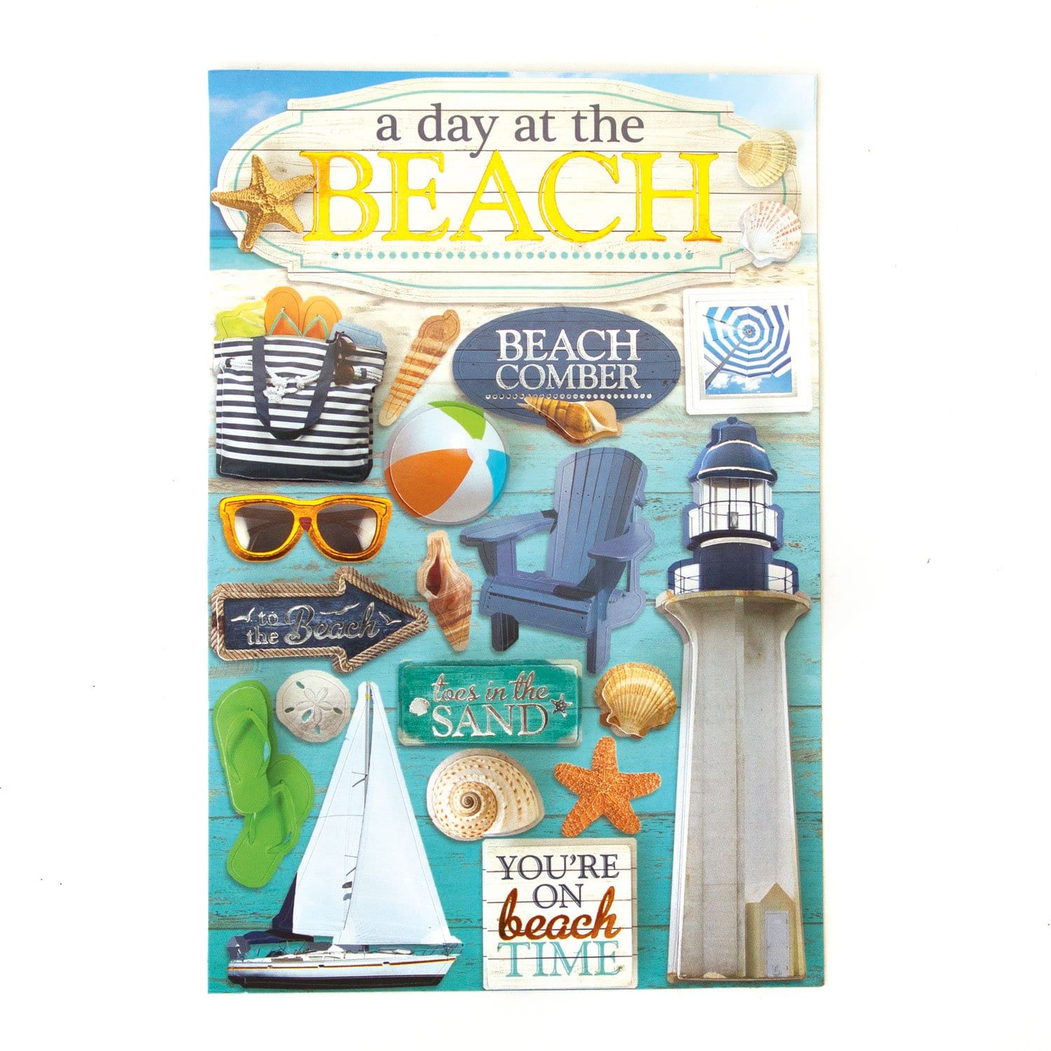  Scrapbook Stickers - 3D Day at the Beach、mySite、ghnorth