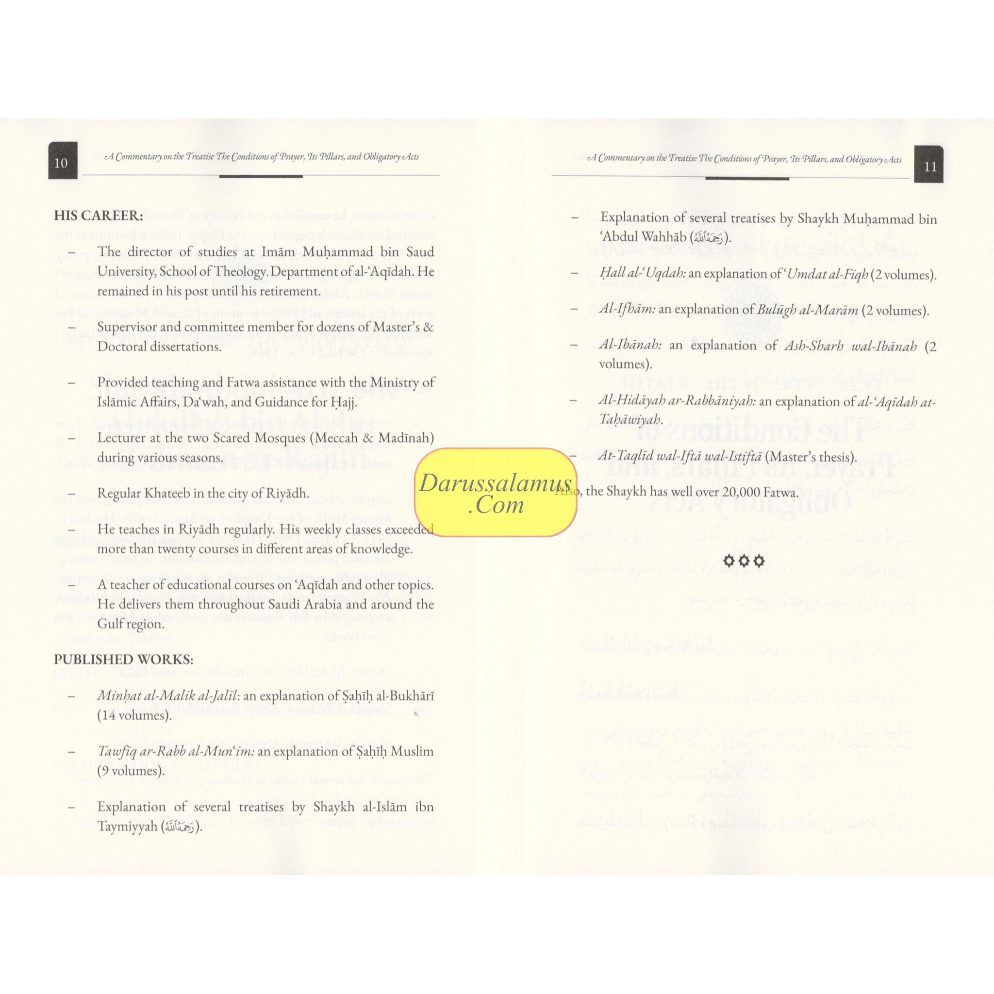 A Commentary on the Treatise: The Conditions of Prayer, its Pillars, & Obligatory Acts、mySite、topwebapps