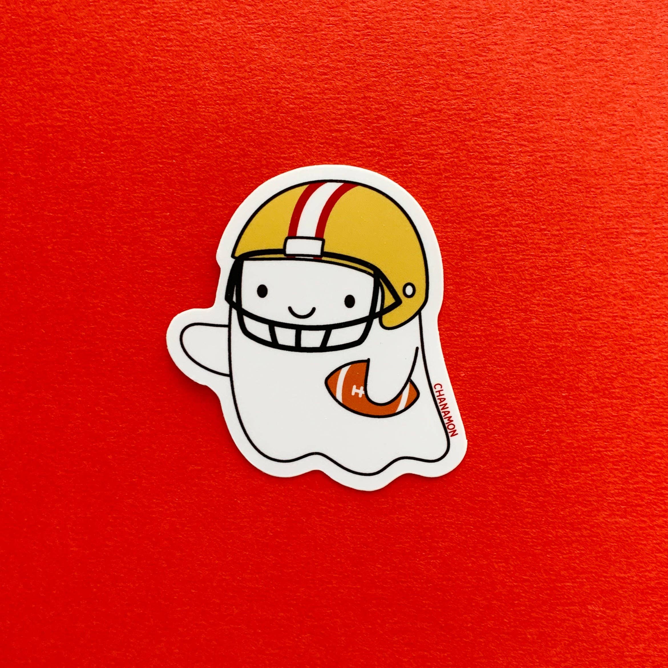 Maison Chanamon - 49ers Football Ghost Sticker、mySite、garagedoors4me
