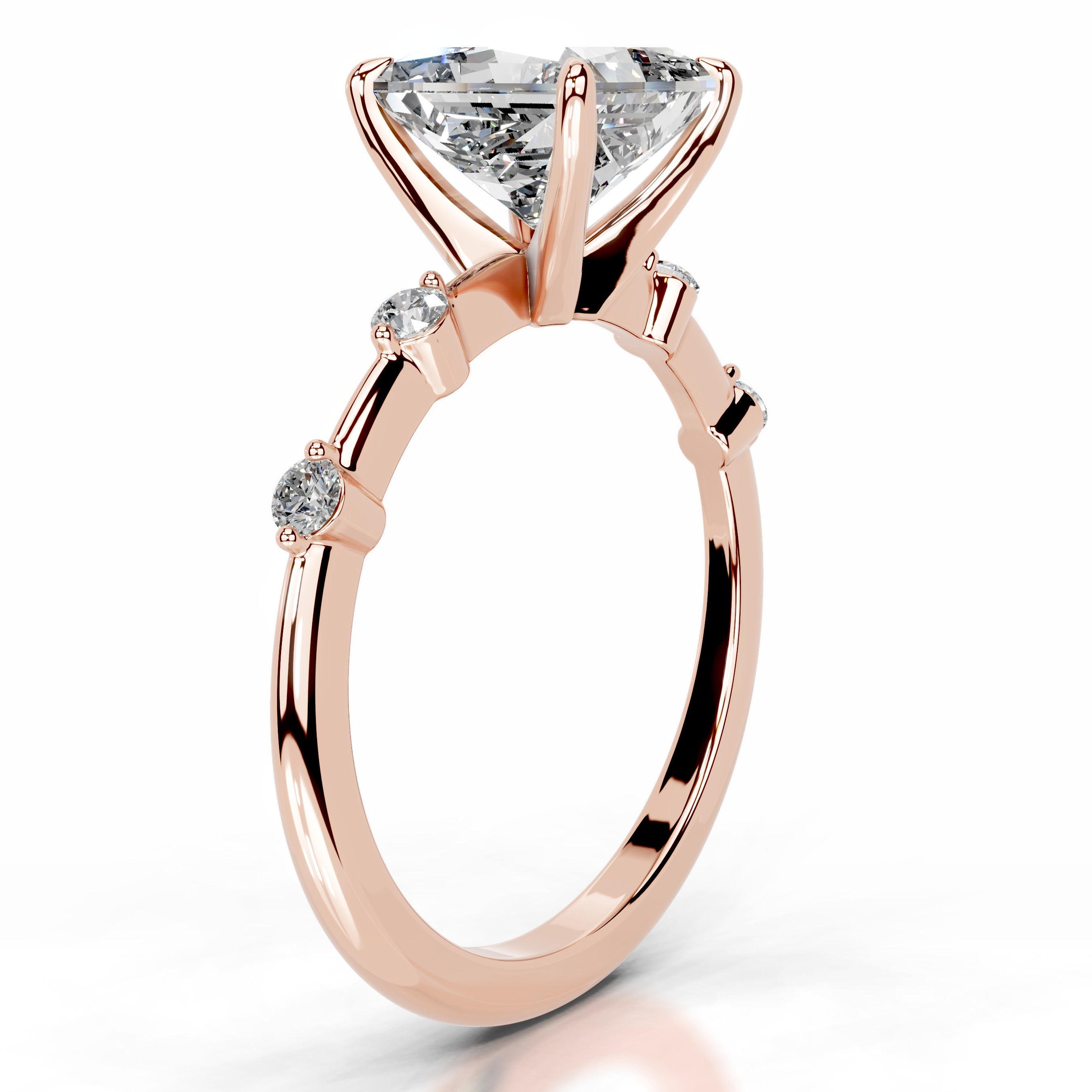 Timmey Diamond Engagement Ring - 14K Rose Gold、mySite、hinf8tx79