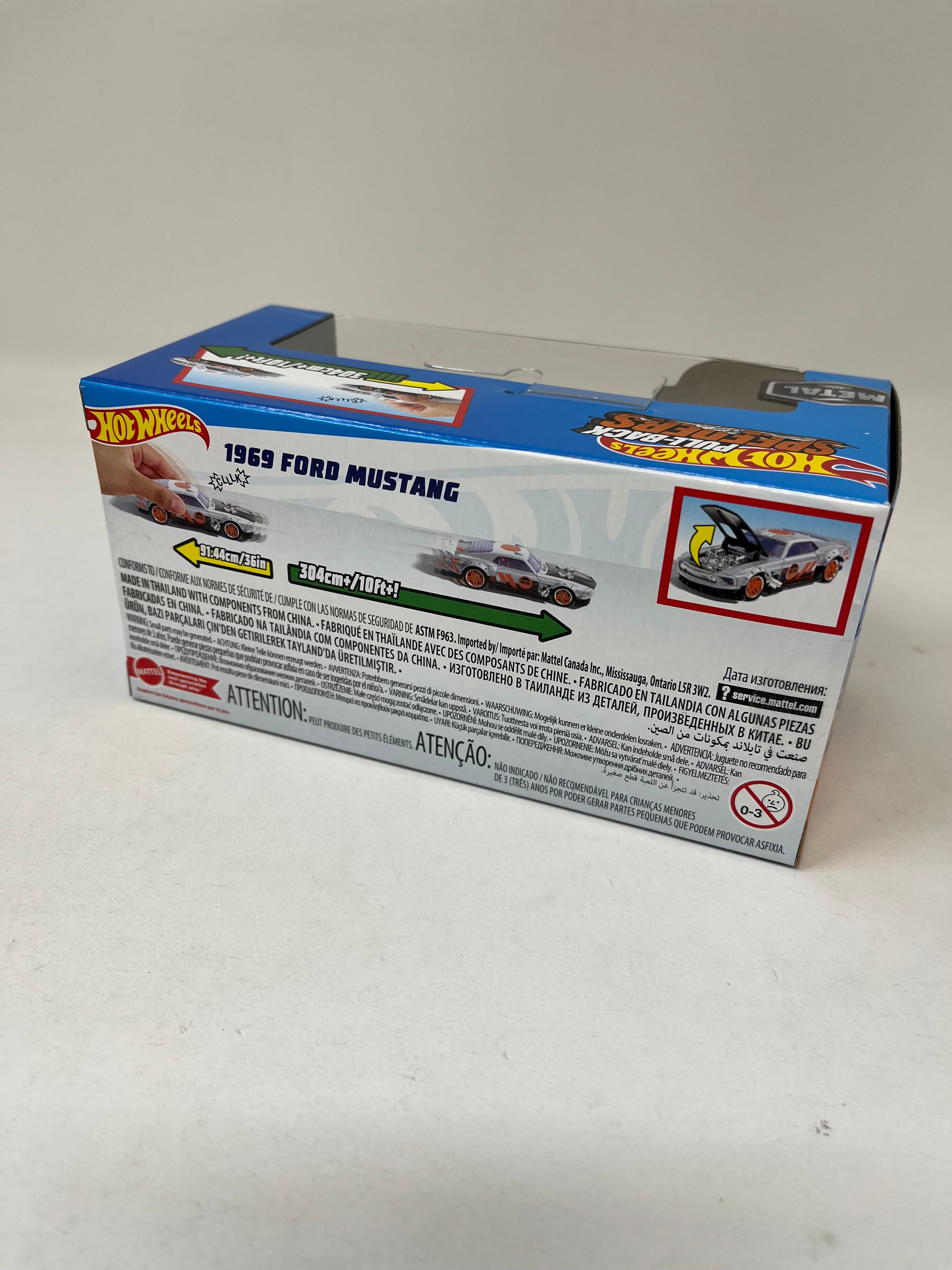 1969 Ford Mustang * 2024 Hot Wheels Pull-Back Speeders 1:43 scale、mySite、hgirdovlk