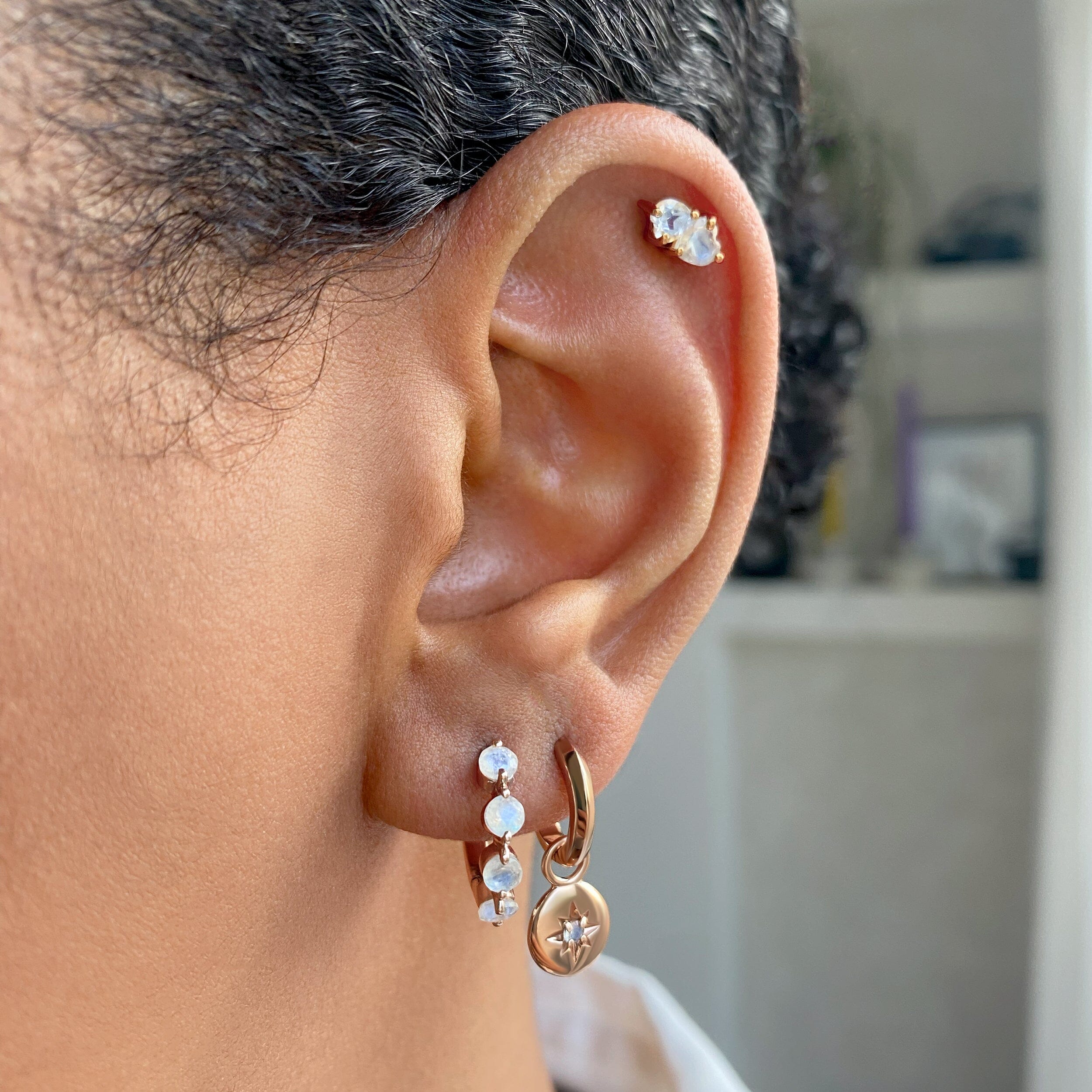 Moonstone Earrings - Equinox Hoops、mySite、hinf8tx79