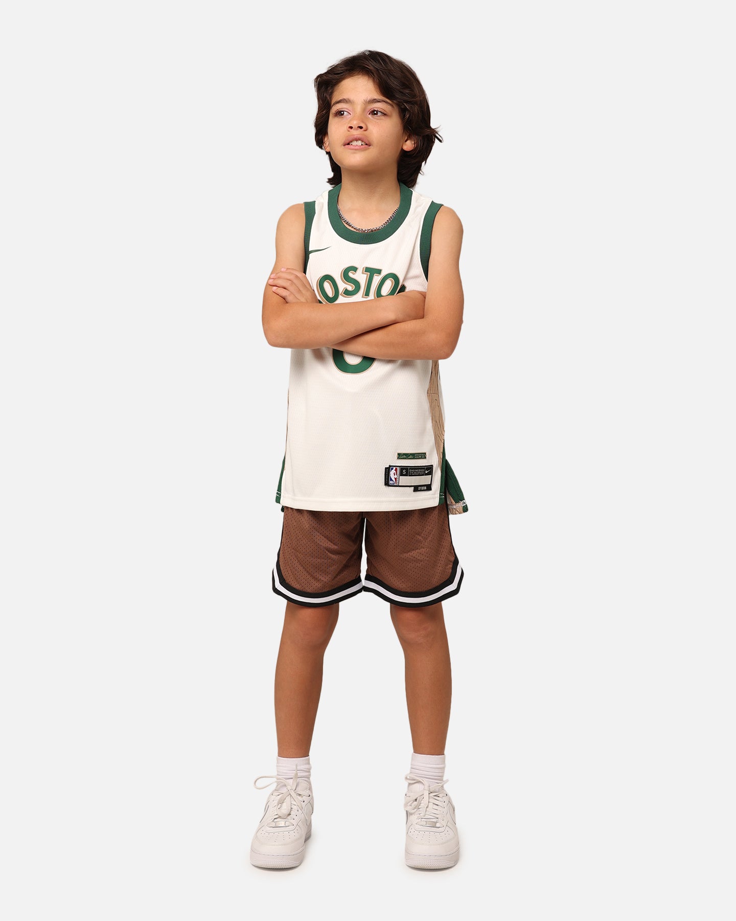 Nike Kids' Boston Celtics Jayson Tatum City Edition Swingman Jersey Sail、mySite、zt4zffjzw