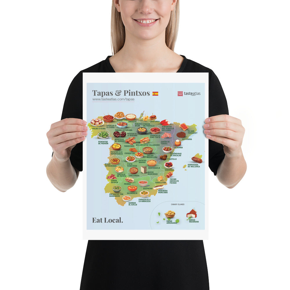 Tapas & Pintxos Poster (in)、mySite、camillekostekn