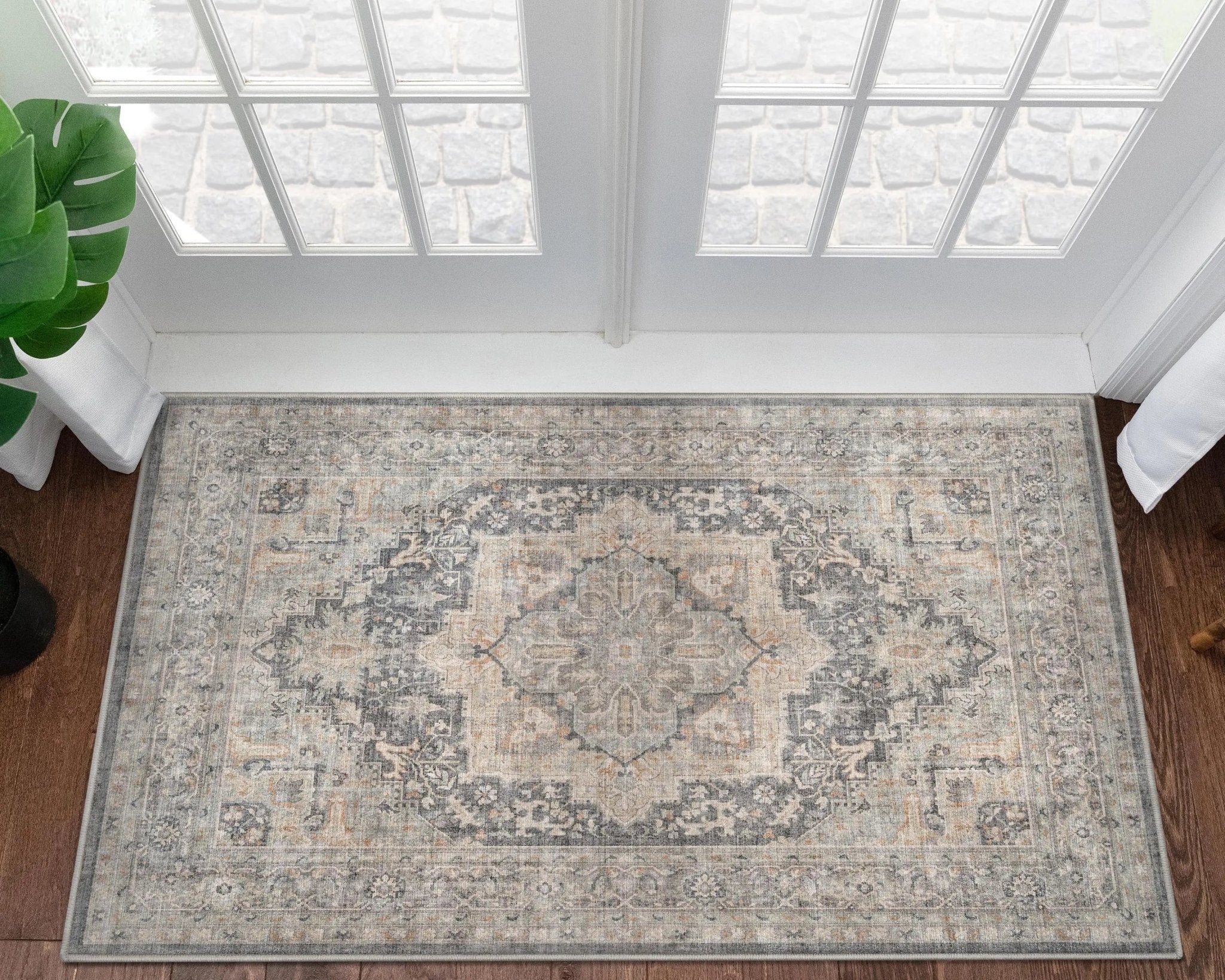 Tirana Vintage Medallion Oriental Flat-Weave Rug、mySite、gigharbornorthrealestate