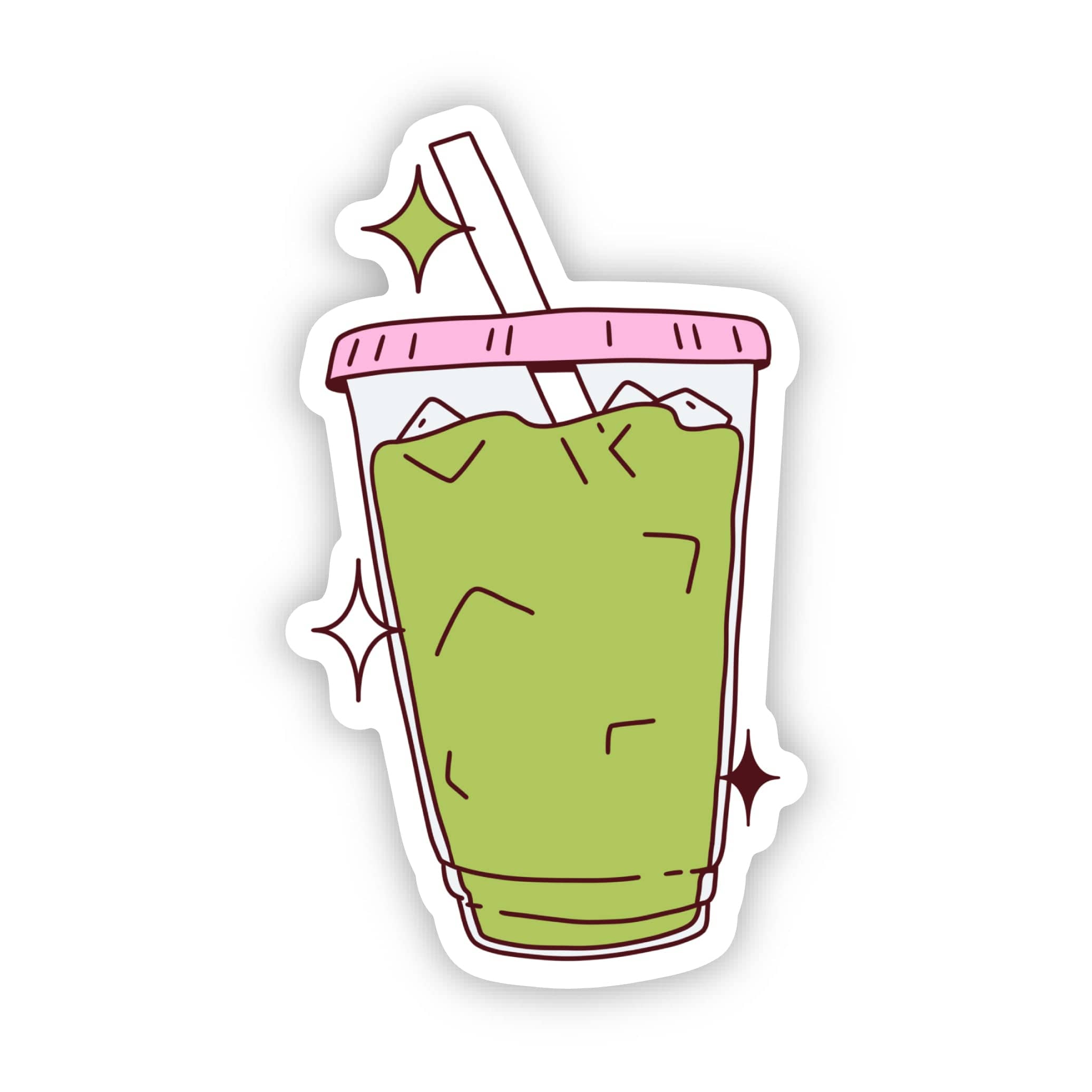  Iced Matcha Latte Sticker、mySite、elrpsem3k