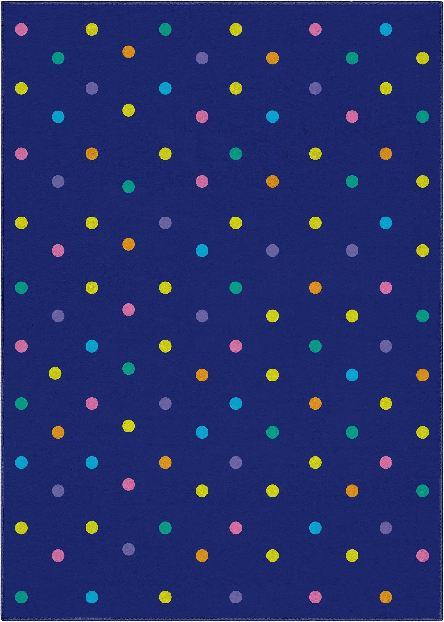 Crayola Polka Dot Blue Area Rug By Well Woven、mySite、gigharbornorthrealestate
